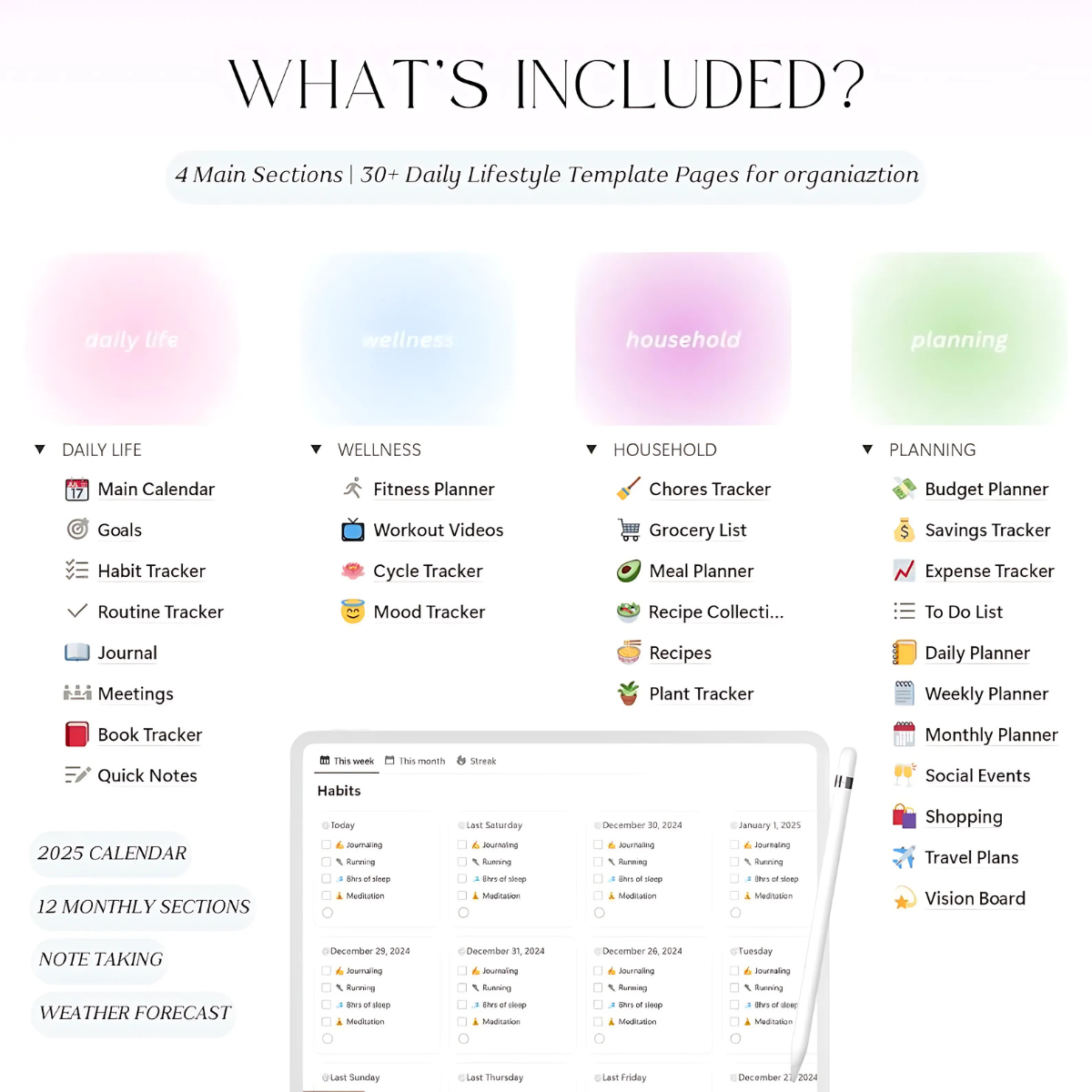 ADHD Printable Life Planner